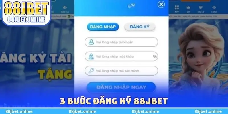 3 bước đăng ký 88jbet