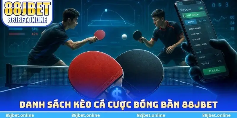 Danh sách kèo cá cược bóng bàn 88jbet